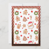 ホリデークリスマスお菓子交換パーティー 招待状 (裏面)