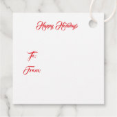 ホリデークリスマスくるみ割り フェイバータグ (裏面)