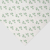 ホリデークリスマスのグリーンスノーツリーパターン 薄葉紙 (詳細)