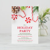 ホリデークリスマスウィンターパーティの招待状 招待状 (スタンド正面)