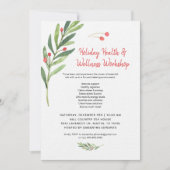 ホリデークリスマスエッセンシャル油クラスワークショップ 招待状 (正面)