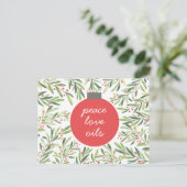 ホリデークリスマスエッセンシャル油顧客 ポストカード (スタンド正面)