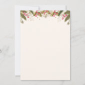 ホリデークリスマスカクテルパーティの招待状 招待状 (裏面)