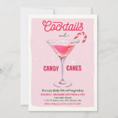 ホリデークリスマスカクテルパーティの招待状 招待状 (正面)