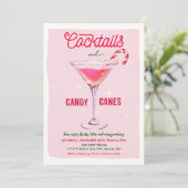 ホリデークリスマスカクテルパーティの招待状 招待状 (スタンド正面)