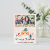 ホリデークリスマスカスタマイズ写真はがき シーズンポストカード (スタンド正面)