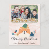 ホリデークリスマスカスタマイズ写真はがき シーズンポストカード (正面)