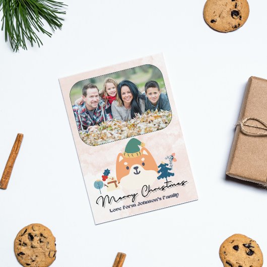 ホリデークリスマスカスタマイズ写真はがき シーズンポストカード