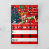 ホリデークリスマスカード 案内状 (内部)