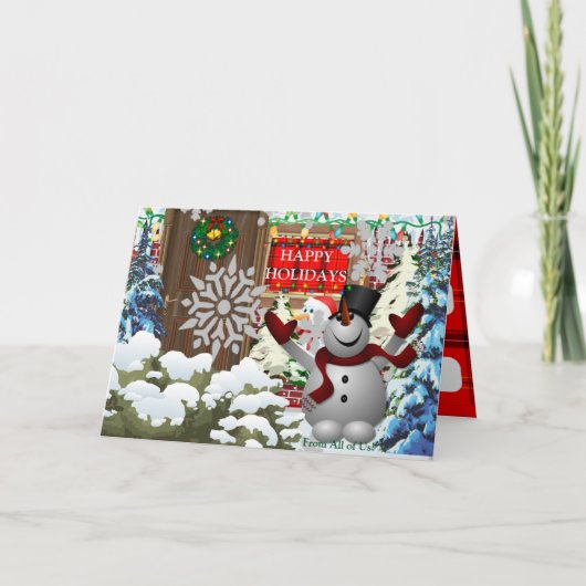 ホリデークリスマスカード 案内状 (正面)