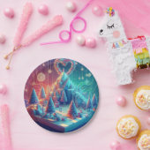 ホリデークリスマスガラ ペーパープレート (パーティー)