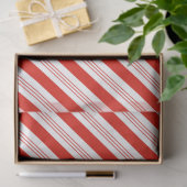 ホリデークリスマスキャンディーケーンレッドフェスティバルストライプ 薄葉紙 (ギフト)