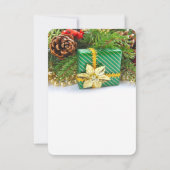 ホリデークリスマスギフト日付を保存 セーブザデート (裏面)