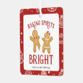 ホリデークリスマスクッキーベーキングクルー メタルオーナメント (正面左)