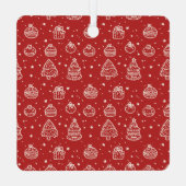 ホリデークリスマスクッキーベーキングクルー メタルオーナメント (裏面)