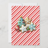 ホリデークリスマスクッキー交換パーティー 招待状 (裏面)