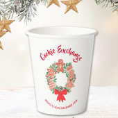 ホリデークリスマスクッキー交換パーティー 紙コップ