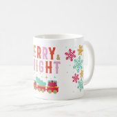 ホリデークリスマスコーヒメリーーマグ「明るい」 コーヒーマグカップ (正面右)