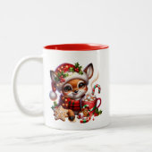 ホリデークリスマスコーヒーマグ ツートーンマグカップ (左)