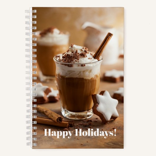 ホリデークリスマスコーヒー&クッキー ノートブック (正面)