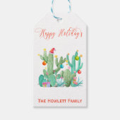 ホリデークリスマスサボスデザートサウスウェスト ギフトタグ (正面)