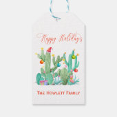 ホリデークリスマスサボスデザートサウスウェスト ギフトタグ (裏面)