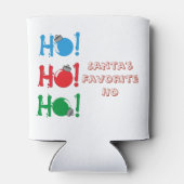 ホリデークリスマスサンタお気に入りのズホおもしろい 缶クーラー (裏面)