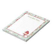 ホリデークリスマスサンタクロースが並んだノートパッド ノートパッド (回転)