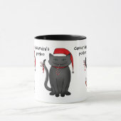 ホリデークリスマスサンタ猫ちゃん マグカップ (中央)