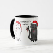 ホリデークリスマスサンタ猫ちゃん マグカップ (正面左)