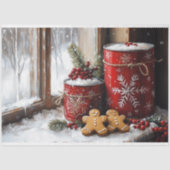 ホリデークリスマスシーンジンジャーブレッドデコップページ 薄葉紙 (正面)