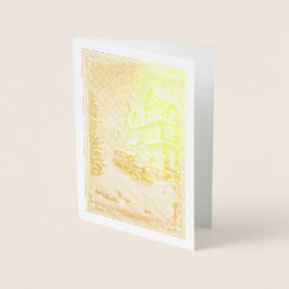 ホリデークリスマスシーン 箔カード