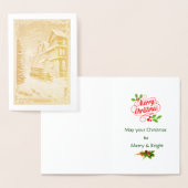 ホリデークリスマスシーン 箔カード (ディスプレー)