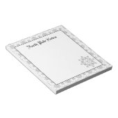 ホリデークリスマススノーフレークノートパッド ノートパッド (アングル)