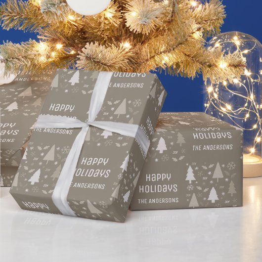 ホリデークリスマスタイプ ラッピングペーパー (クリスマス)