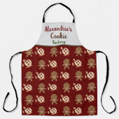 ホリデークリスマスタイムおもしろいファミリークッキーベーキング エプロン (正面)
