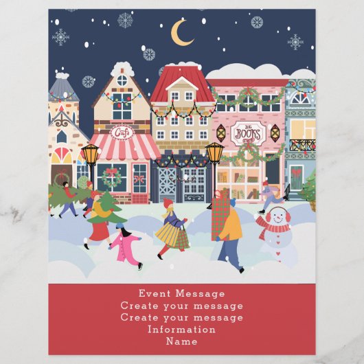 ホリデークリスマスタウンウィムシー独自の作成 チラシ (裏面)