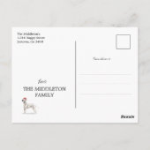 ホリデークリスマスダルマチアンメリーブライト ポストカード (裏面)