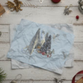 ホリデークリスマスツリーアイスドラゴンとベビー 薄葉紙