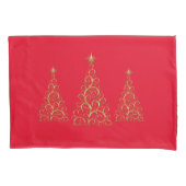 ホリデークリスマスツリーズピローケースセット 枕カバー (正面左)