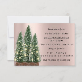 ホリデークリスマスツリーパーティーバラディナー 招待状