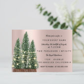 ホリデークリスマスツリーパーティーバラディナー 招待状 (スタンド正面)