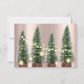 ホリデークリスマスツリーパーティーバラディナー 招待状 (裏面)