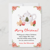 ホリデークリスマスティーレッドメリークリスマス シーズンカード (正面)