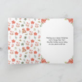 ホリデークリスマスティーレッドメリークリスマス シーズンカード (内部)