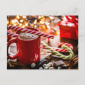 ホリデークリスマスデコールクリスマスホームデコールアート ポストカード (正面)