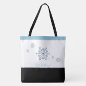 ホリデークリスマストートバッグそれを雪に トートバッグ (正面)