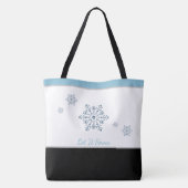 ホリデークリスマストートバッグそれを雪に トートバッグ (裏面)