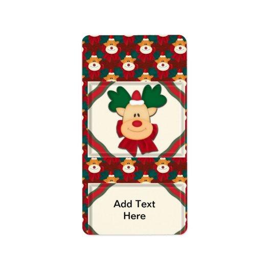 ホリデークリスマスナゲットキャンディバーラッパのラベル ラベル (正面)