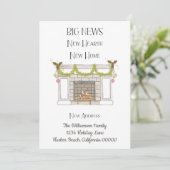 ホリデークリスマスニューホーム新しい住所を移動 案内状 (スタンド正面)